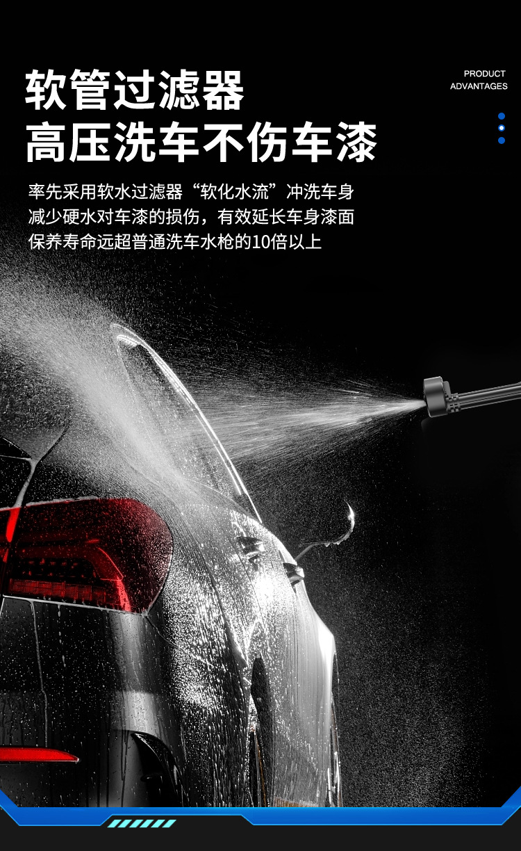 Factory Direct Sales Wholesale Wireless Car Washing Machine Household Car High Pressure Cleaning Machine Multi-Functional Portable Water Gun Cleaning