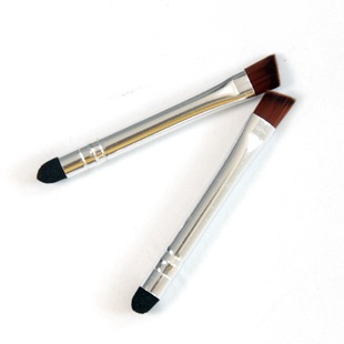 Double-headed eye shadow stick bullet eyebrow brush mini eyebrow brush eyebrow brush oblique eyebrow brush