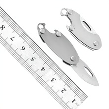 小橄榄不锈钢迷你折刀带开瓶器随身便携钥匙扣挂件拆快递小刀锋利