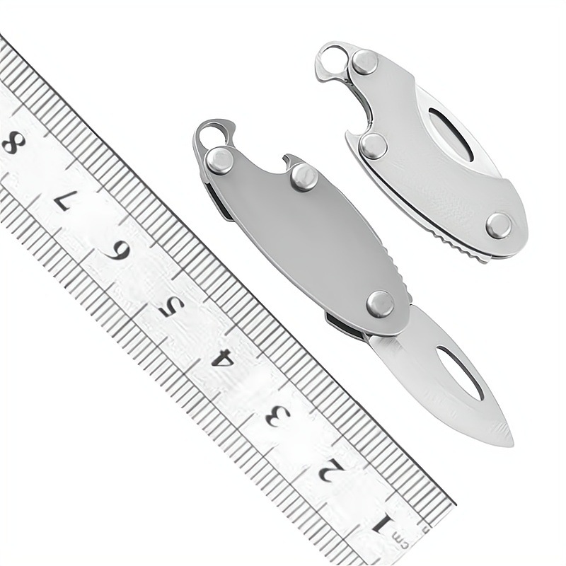 小橄榄不锈钢迷你折刀带开瓶器随身便携钥匙扣挂件拆快递小刀锋利