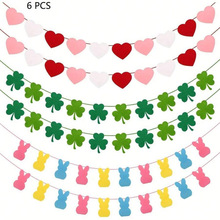 U 73379 Valentine Felt Heart Bunting ���˽ڰ�������羳