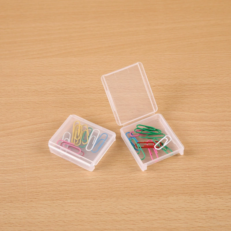 Фабрика PP Пустая коробка Прозрачная пластиковая коробка Прямоугольная тонкая крышка Ящик для хранения компонентов Коробка для рыболовных снастей