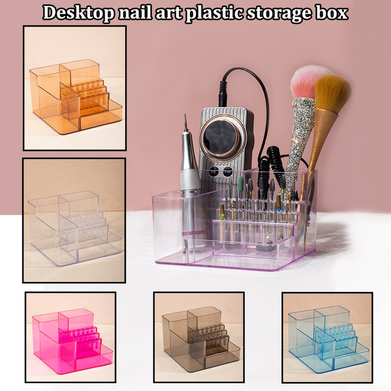 Nail Art Plastic Storage Box, Nail Sanding Strip Storage Box, Multi-Color Nail Art Pen Box, Jewelry Box, Diamond Box, Nail Art Tool Box