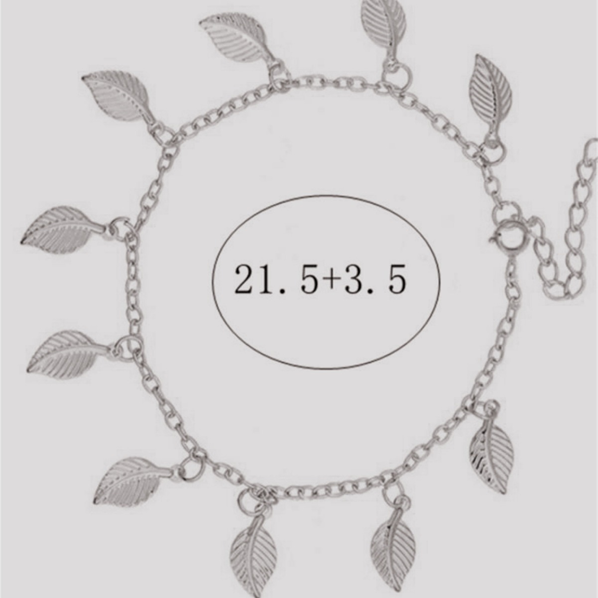 s925 argento foglia ciondolo cavigliera semplice nappa piede gioielli moda vendita calda donne_voghion.com