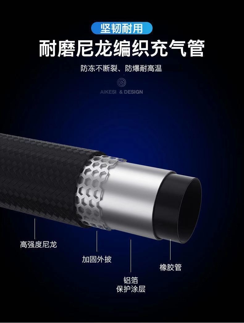 12V Portable Car Air Compressor for Home and Car, High-Power Automatic Electric Tire Inflator for Sedans