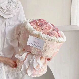 Chanel style romantic atmosphere rose soap flower gift object couple high-grade exquisite fake flower flower bouquet