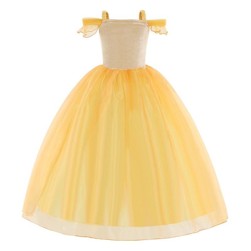 Ropa para niños vestido de niña vestido para niños vestido de princesa para niños vestido de campana de Halloween ropa de cosplay princesa vestido de ailuo