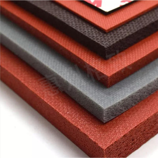 Manufacturers Supply 60*60 Cloth Texture Foaming Silicone Plate Silicone Plate Thick 2.5mm Cut on Demand Flame Retardant V0