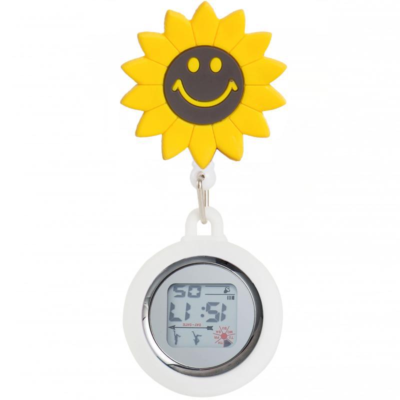 Reloj de enfermera de estiramiento multifuncional luminoso fuerte reloj colgante reloj electrónico digital retráctil de dibujos animados lindo clip cronómetro reloj de bolsillo