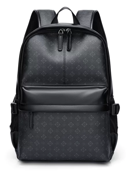 Cross-Border Business Commuter Men's Backpack, Outdoor Leisure Backpack, Large Capacity, Water-Repellent, Light Luxury Texture Backpack