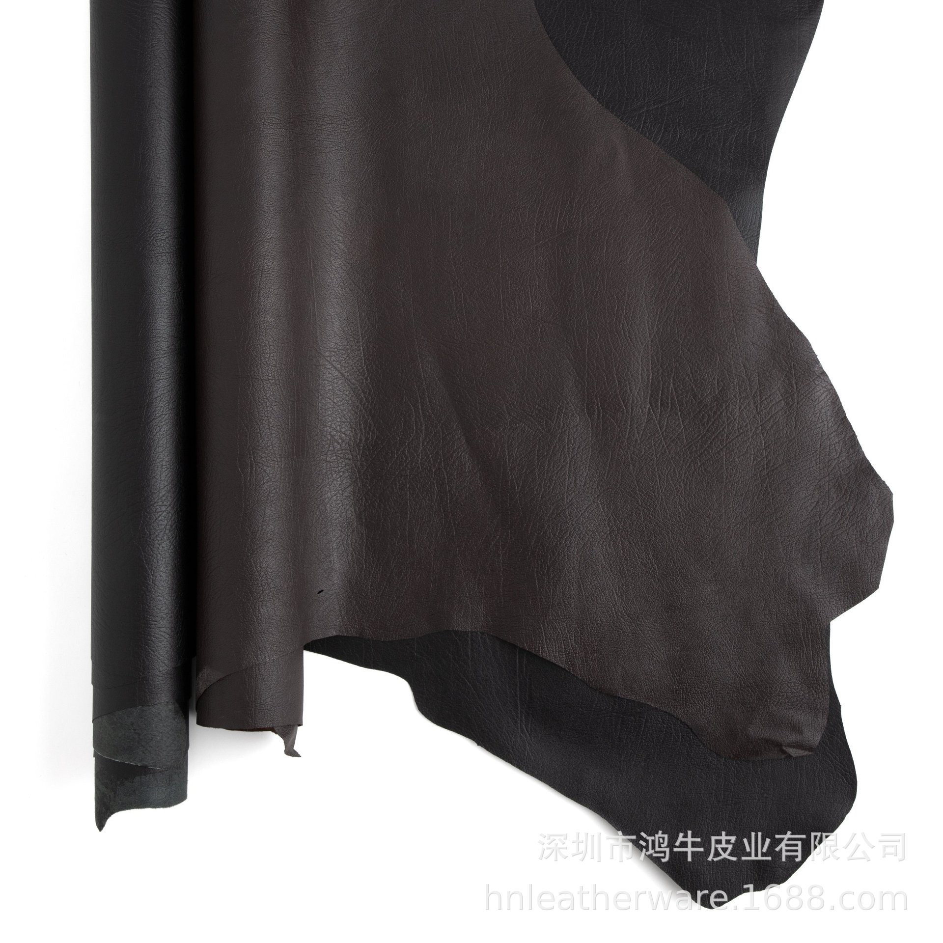 经典自然摔纹头层牦牛皮 服装真牛皮 肉感足软牛皮 箱包鞋面牛皮