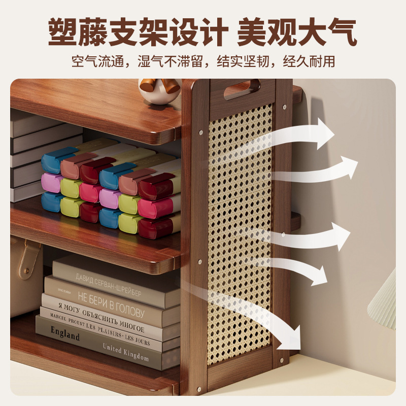 桌面置物架家用书房办公室书架多层简易水杯架厨房台面整理收纳架|undefined
