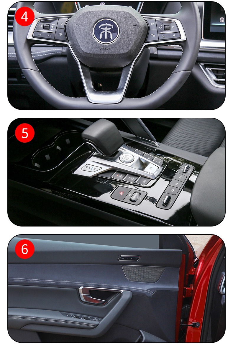 19-25 Byd Song Pro New Energy Center Console Interior Sticker Car Modified Paint Transparent Tpu Protective Film