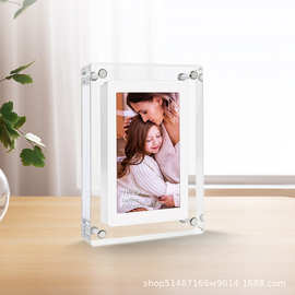 5寸 跨境电商高清亚克力数码相框艺术电子相册家用多功能电子相框