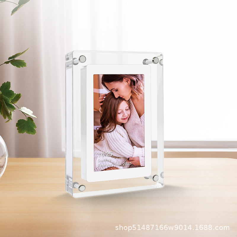 5inch Cross-Border E-Commerce High-Definition Acrylic Digital Photo Frame Art Electronic Photo Album Home Multi-Functional Electronic Photo Frame