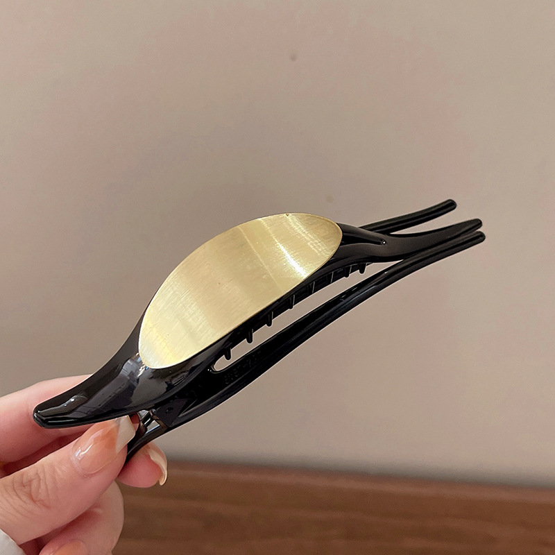 Plastic, Metal Material Color Block Pattern Streetwear Color Block Plastic Metal Hair Clip