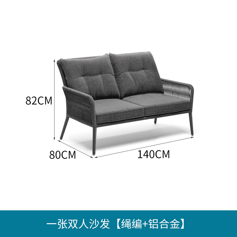 silla de caña al aire libre patio residencial jardín de ocio combinación de villa balcón impermeable al aire libre mesa de comedor de caña silla