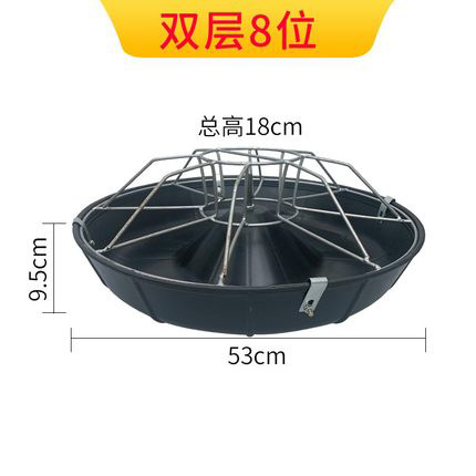 Cobertizo de cerdo espesado comedero de lechones comedero de alimentación de plástico comedero de cama de vivero comedero de alimentación de cerdo de plástico