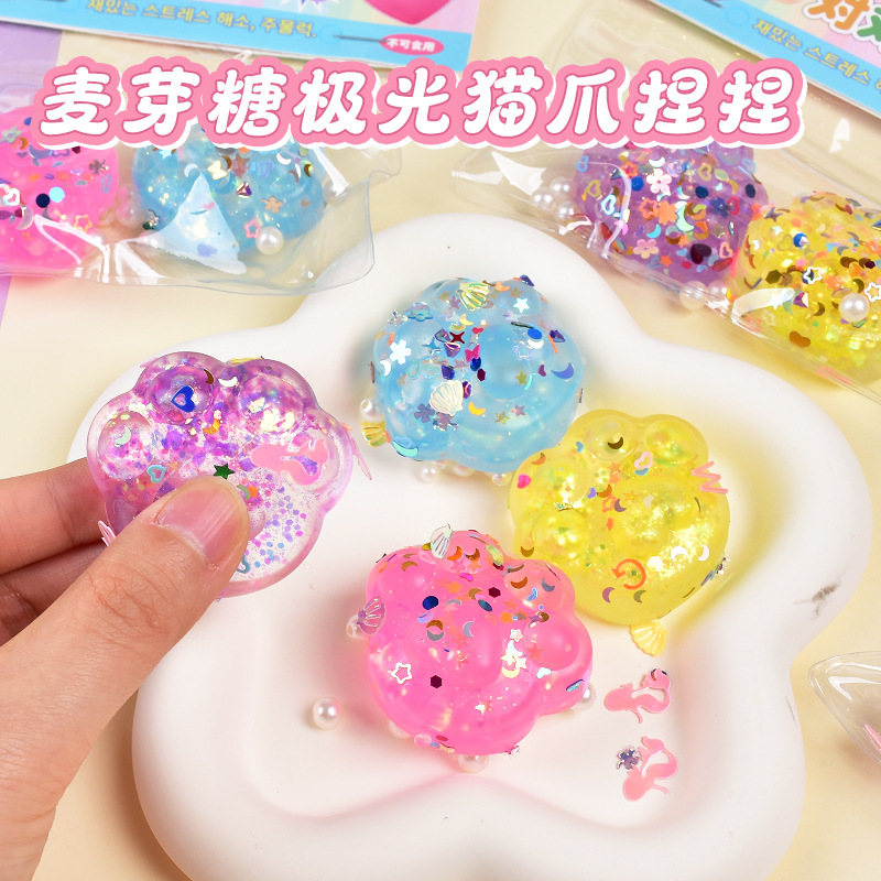 Maltosa garra de gato pellizca música oficina descompresión juguete dibujos animados rebote lento ventilación juguete pequeño libro rojo mismo estilo