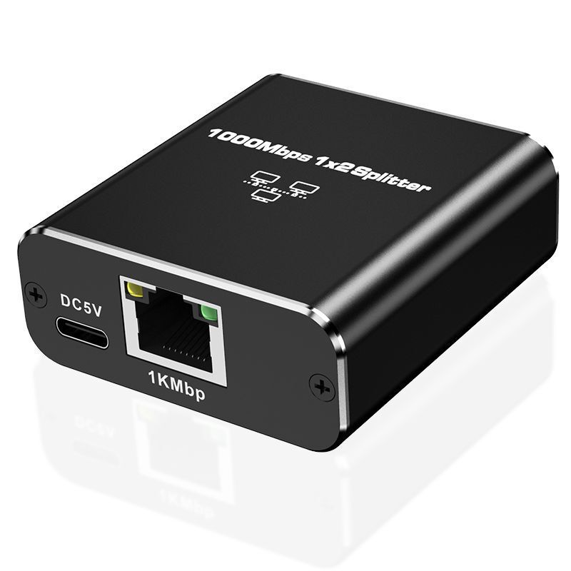 ネットワークケーブル分割器一分二ギガビットネットワークRJ45ネットワークポート分配器1入2出同時ネットワークルーター|undefined