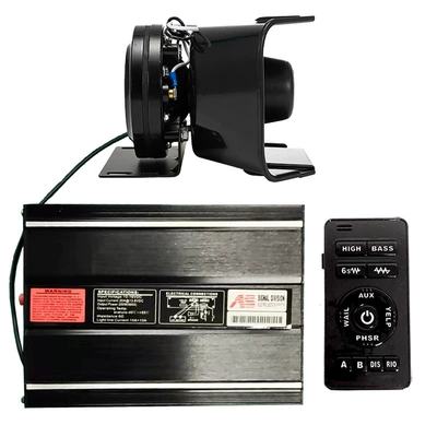 Wireless 200W siren speaker, 12V car-mounted loudspeaker, AS high-pitched alarm, AS7200A+ Black Hawk speaker