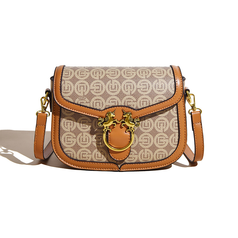 2023 Herbst Neue Live-Übertragung Beliebte Trendy Retro High-Level Umhängetasche Koreanische Satteltasche Unterarm Damentasche_voghion.com