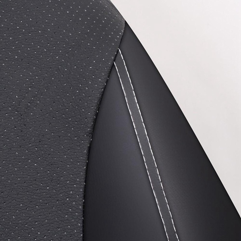 Cross-border European and Russian best-selling leather perforated car seat covers 9-piece set breathable and dustproof