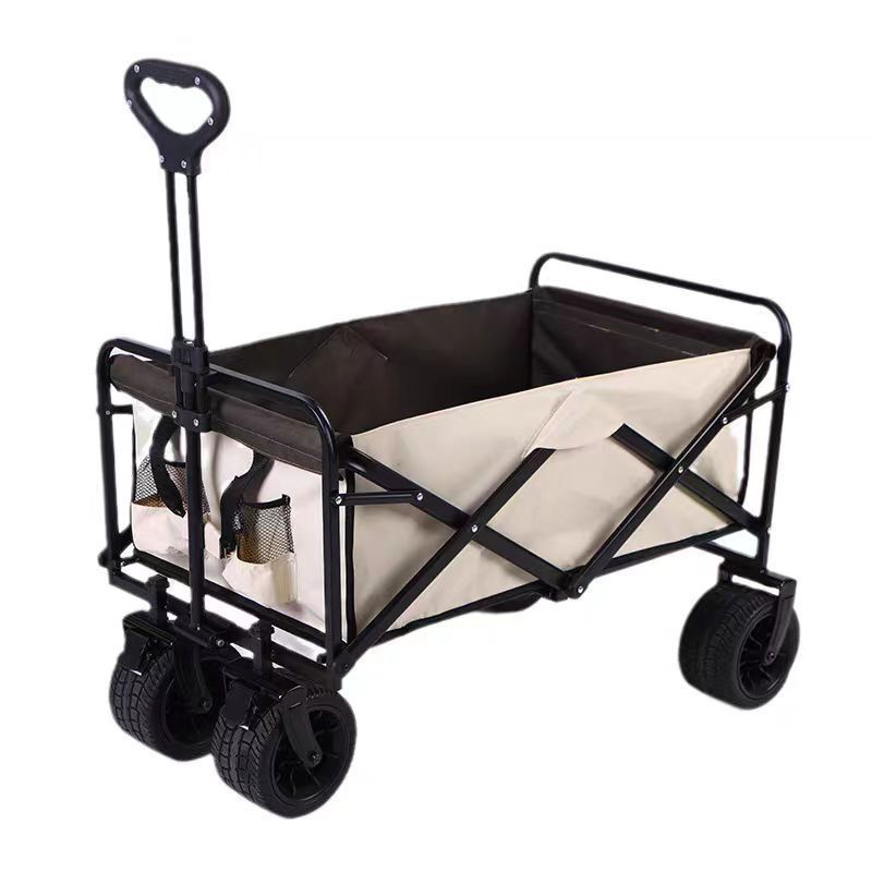 キャンプ折りたたみカート屋外屋台手押しピクニックカーキャンプトレーラートロリートラックテーブルキャンピングカー|undefined