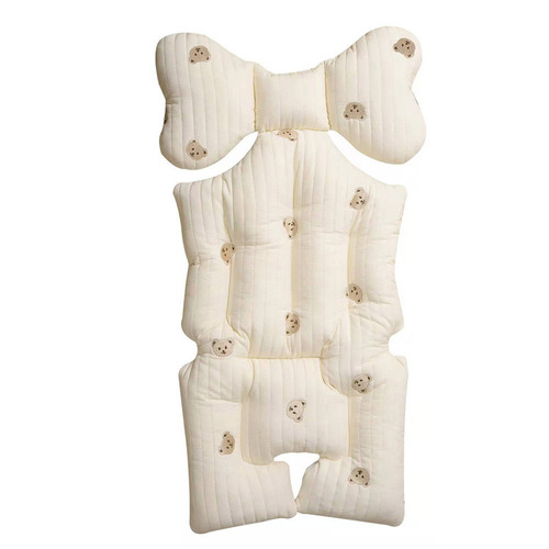 Autumn and winter warm baby stroller seat cushion thickened cotton pad children's stroller baby dining chair cushion universal for all seasons