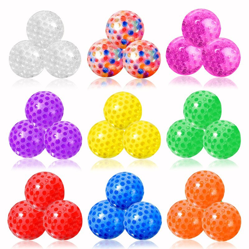 Ventas transfronterizas calientes descompresivas pellizcadas pellizcadas bola de agua de 3.5cm novedosa extrución de ventilación bola de uva descompresivas lotes de juguetes