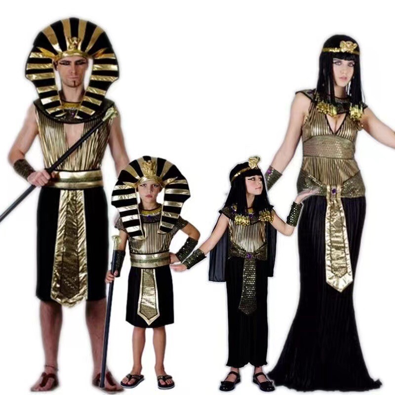 Egyptian Pharaoh Cleatra Adult Boys and Girls Boys and Girls Halloween Performance Costumes Christmas New Year Costumes