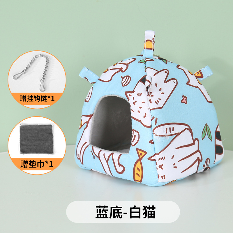 鹦鹉悬挂鸟窝四季通用小太阳牡丹虎皮窝鸟帐篷仓鼠金丝熊松鼠棉窝|undefined