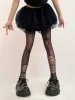 Net socks black spider hollow