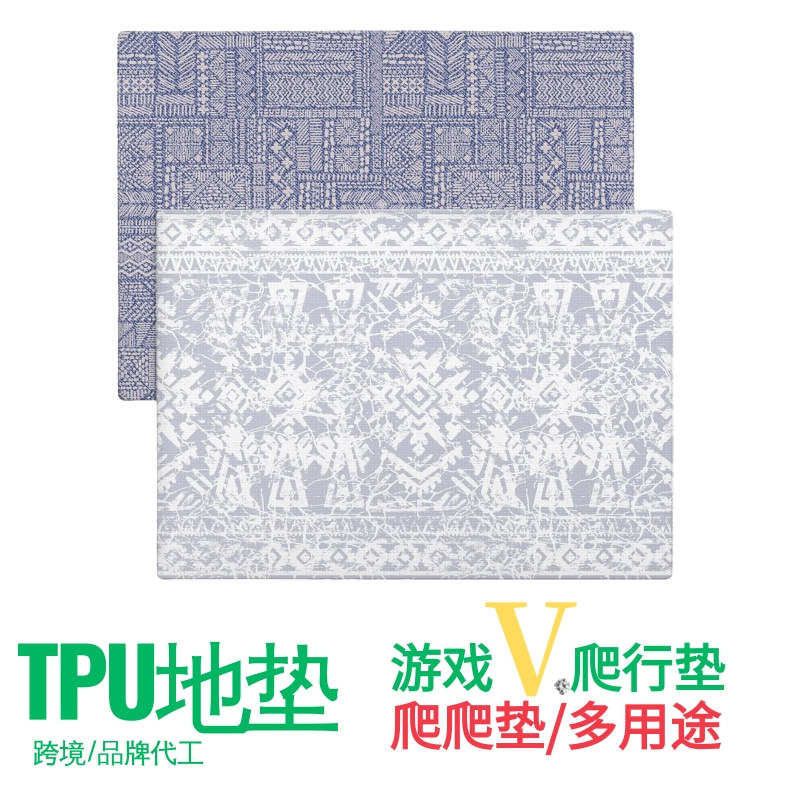 TPU 어린이 크롤링 매트 xpe 접이식 아기 크롤링 매트 교육 게임 바닥 매트 울타리 유아 바닥 매트 카펫