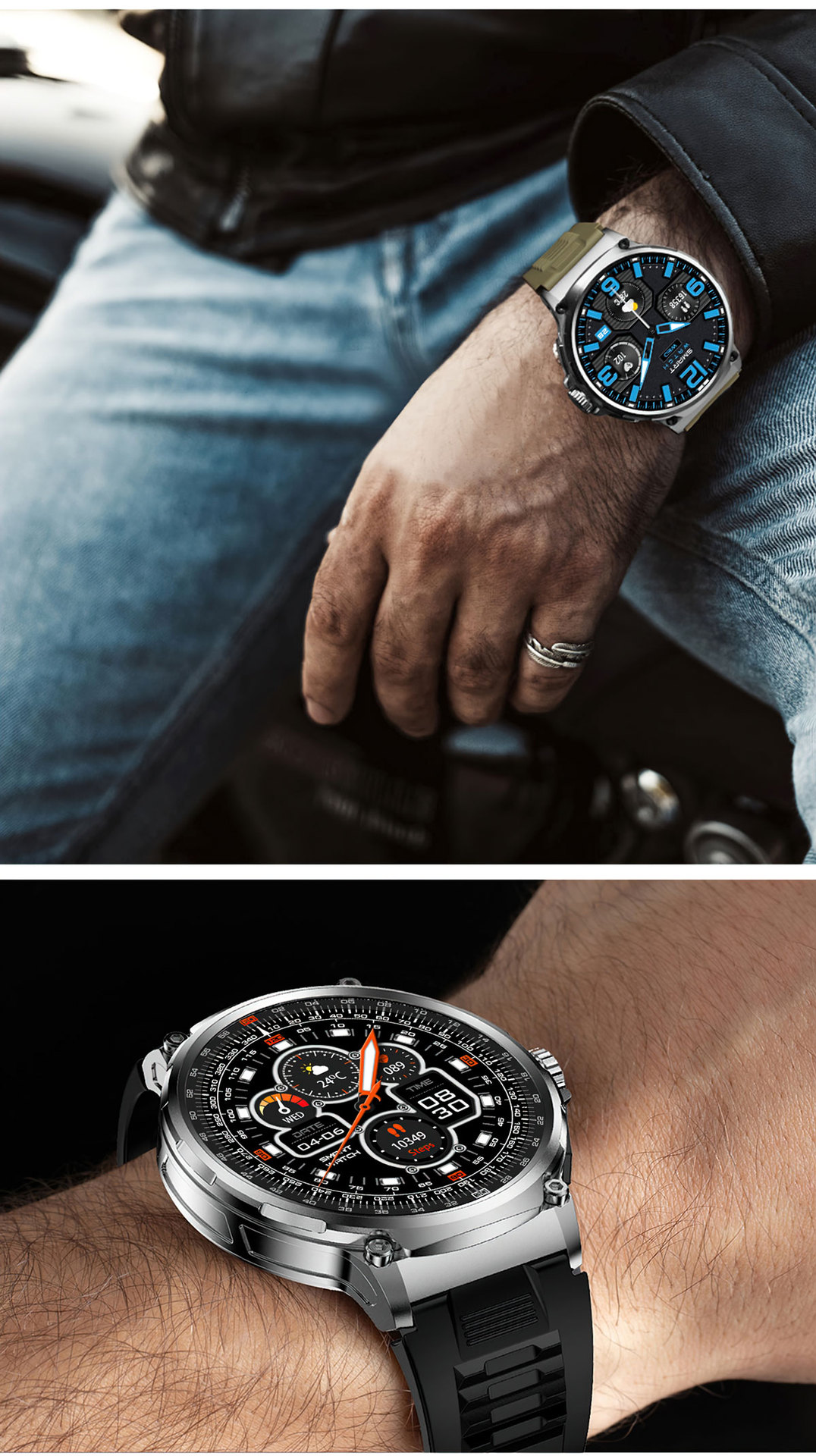 New V69 Bluetooth call smartwatch with 360*360 large screen, heart rate, blood oxygen and multi-activity smartwatch undefined