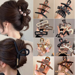 韓国大型女性用ヘアクリップ、後頭部用の高級で絶妙なヘアクリップ、シャーククリップ、ヘアピン、ヘアアクセサリー、ヘアアクセサリー卸売