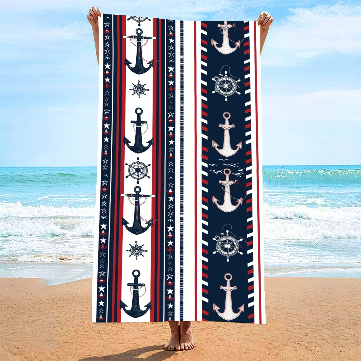 Quick dry double-sided beach cartoon cute bath towel, (Physicals), Amazon