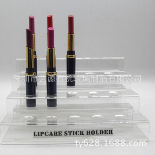 深圳厂 高品质亚克力玫琳凯 真真化妆品专卖店口红唇膏四层展示架