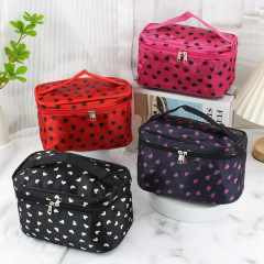 Korean Version New Handheld Square Makeup Bag Large Capacity Women's Beauty Makeup Storage Bag Travel Foldable Toiletry Bag