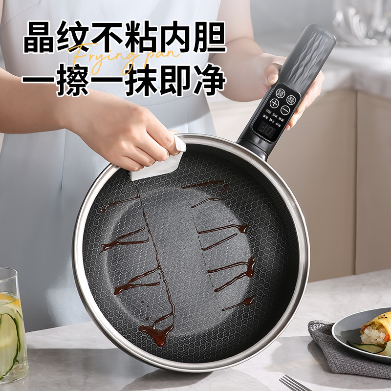 牧利派电炒菜炒锅蜂窝不粘锅多功能一体式电煮锅家用电火锅煎炒蒸|undefined