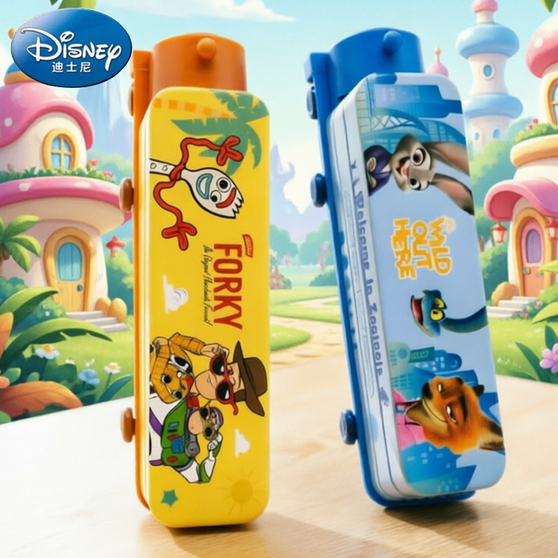 Zootopia Children's Kindergarten Train Pencil Case Stylus Box Car Toy Story Pencil Case