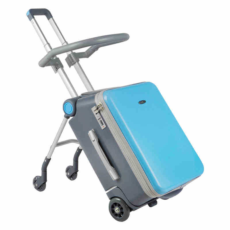 Tearboy puede montar niño carro perezosamente deslizamiento paseo artefacto niño viaje puede bordo maleta