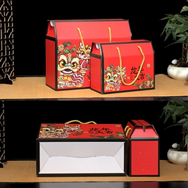 新款年货外包装盒空盒国潮手提春节礼盒通用年货礼品盒加LOGO