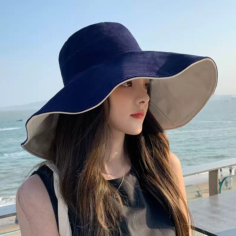 여성용 15cm 빅 피셔맨 네이비 블루