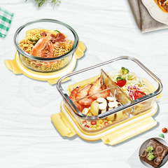 サラリーマンガラスの弁当箱は電子レンジで加熱できます。