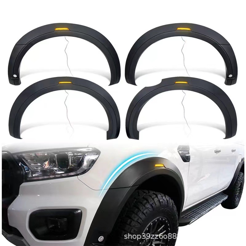 Suitable for Ford RANGERT8T7 with radar hole and light wheel eyebrow off-road vehicle widened decorative wheel eyebrow fender