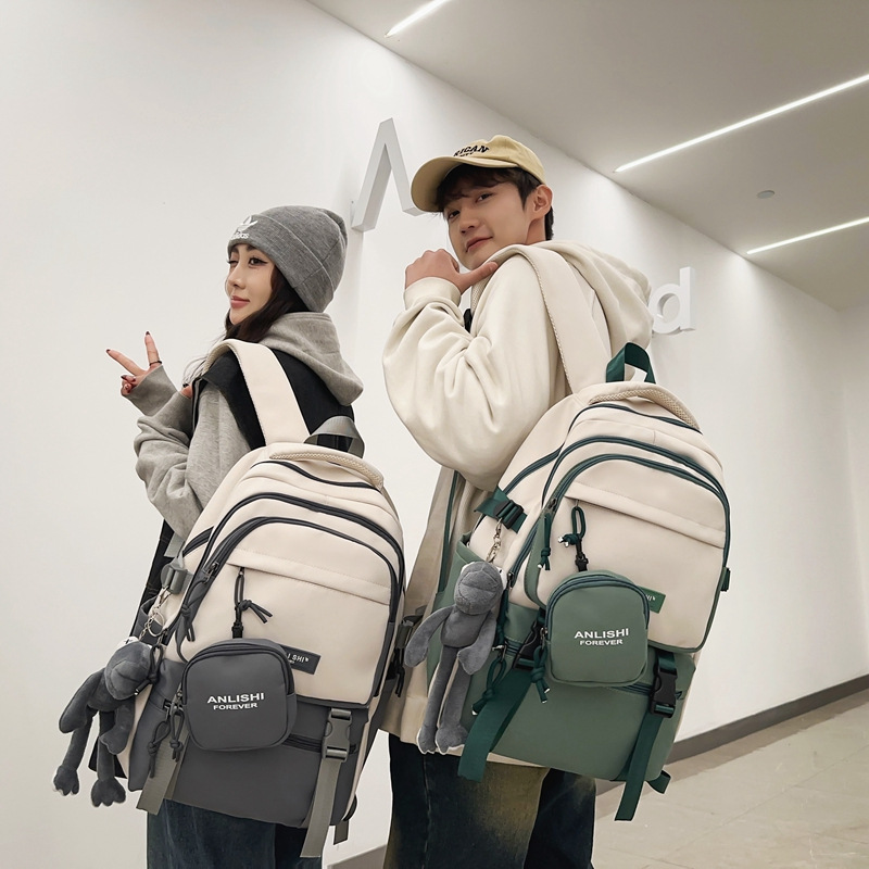 Mochilas escolares mujer 2025 nuevo ocio con mochila mochila mochila mochila estudiantes de secundaria viajan con gran capacidad mochila simple