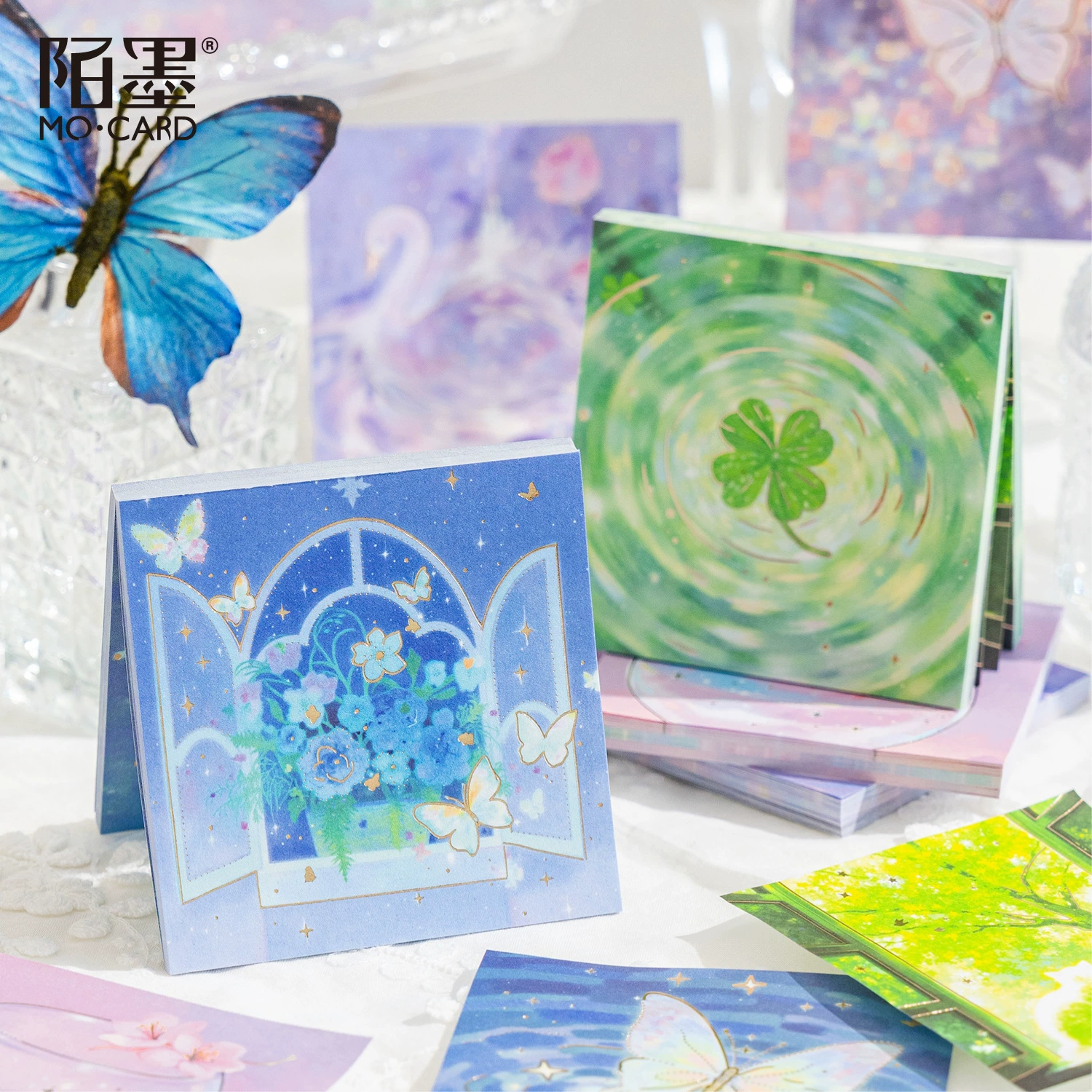 Набор стикеров Jiluimo Ink Gold Foil из серии «Сказочная страна»: свежие и мечтательные стикеры для декора дневника и творчества