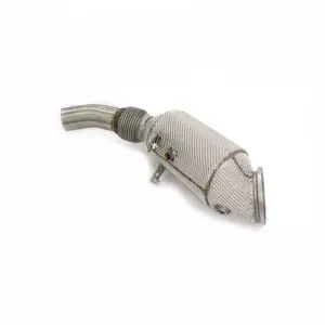 BMW 118i F20 B38 1.5T üçün paslanmayan polad downpipe, istilik qalxanı ilə
