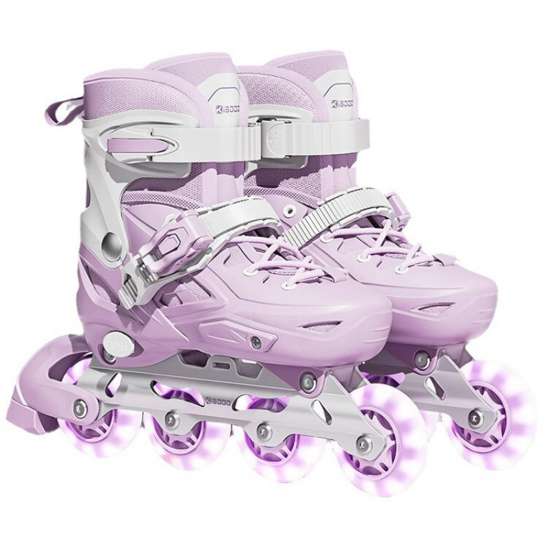 Niñas y niños de patinaje de rueda recta para niños y niños, patinaje de patinaje para niños novatos, patinaje de ruedas para niños